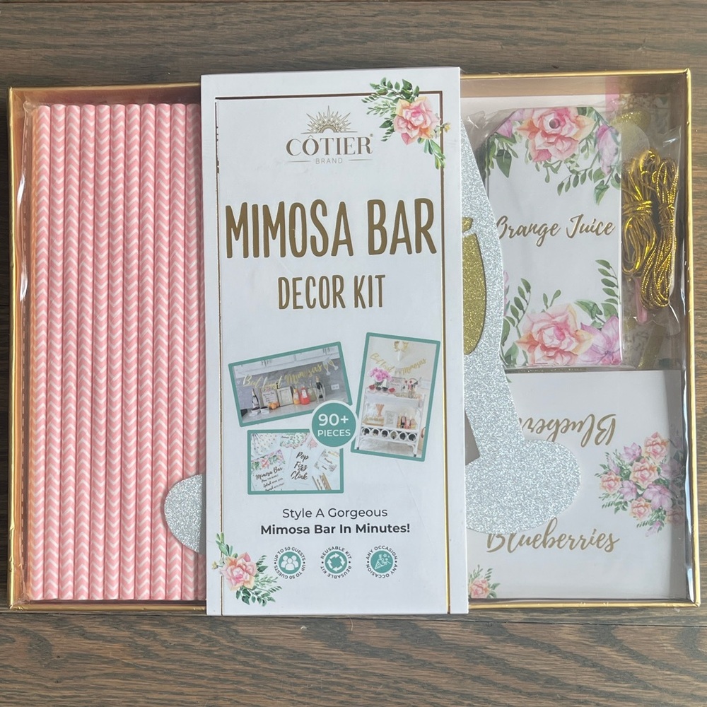New Pink Mimosa Bar 97 Piece Decor Kit Cotier Brand Mimosa Bar In Minutes